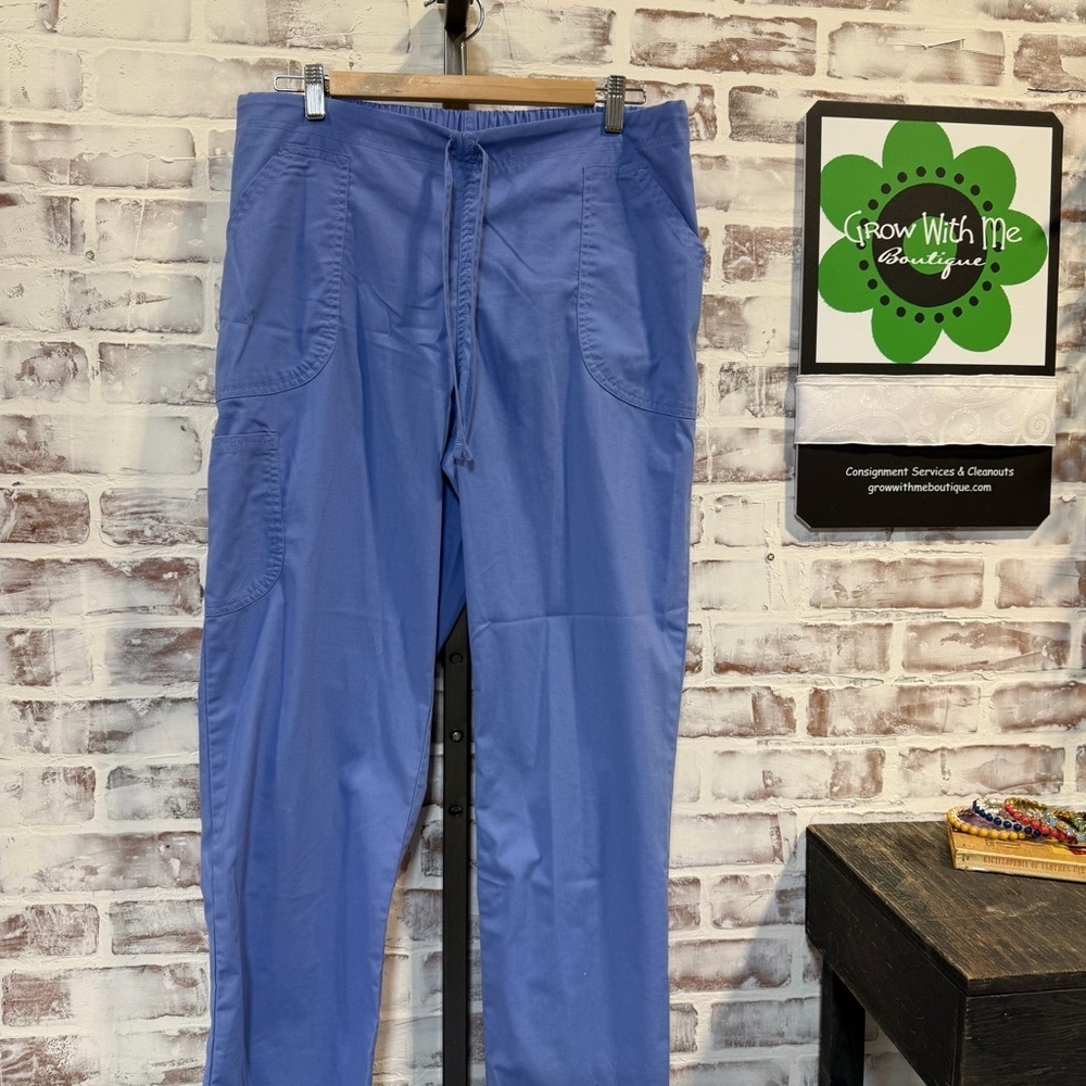 Scrubstar Blue Drawstring Cargo scrubs Pants medium